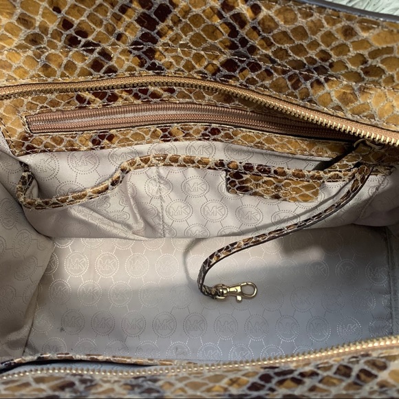 Michael Kors Selma Python Satchel - Picture 8 of 16